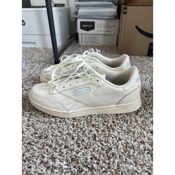 Reebok Court Advance Off White Memory Tech Sneakers Womens Size 9.5 NEW - Picture 1 of 7